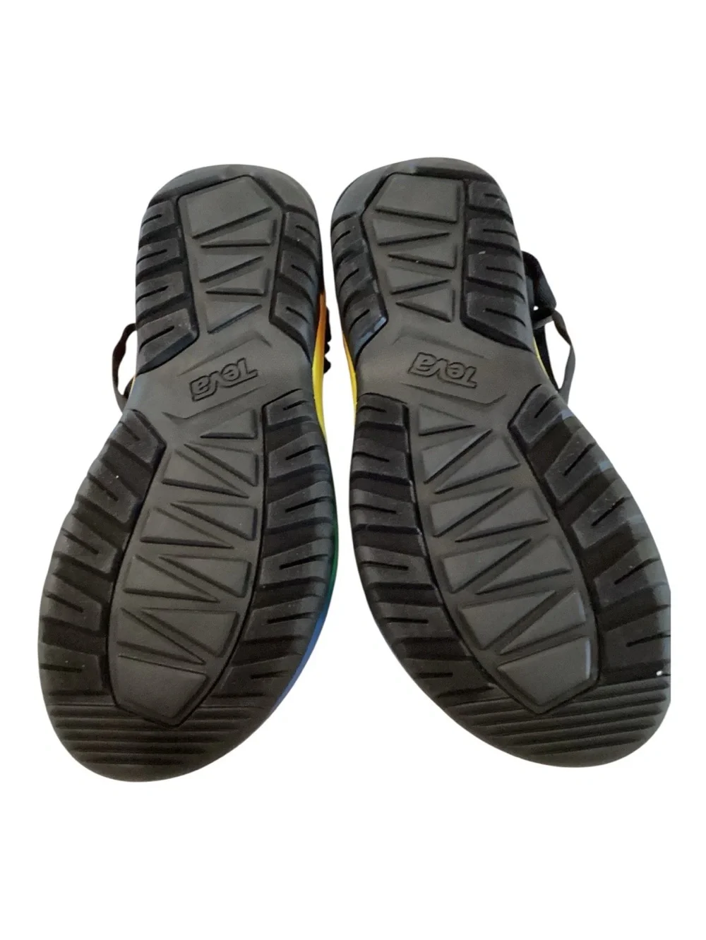 Teva Unisex Hurricane XLT2 Ampsole Brite Black/Rainbow Sandals, M12/W14, NWOT